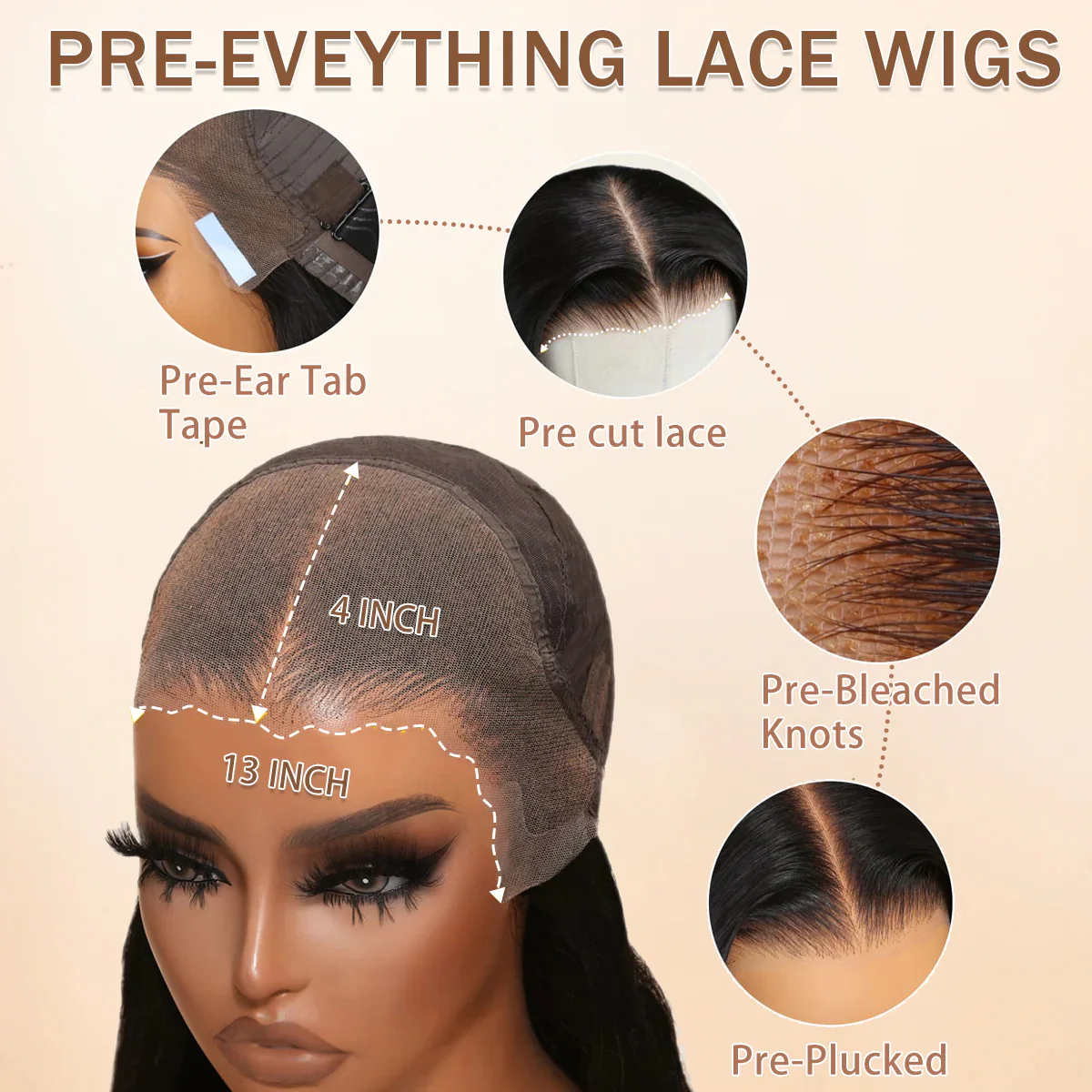 613 Blonde Body Wave And Deep Wave 13x4 HD Lace Wig Virgin Human Hair Wigs Pre-Plucked Hairline With Baby Hair-Amanda Hair - Image 11