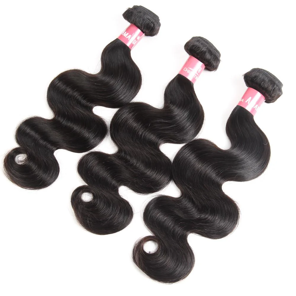 Amanda Body Wave 3 Bundles With 13*4 Frontal Weave Natural Color Peruvian 100% Remi Human Hair Sale - Image 4