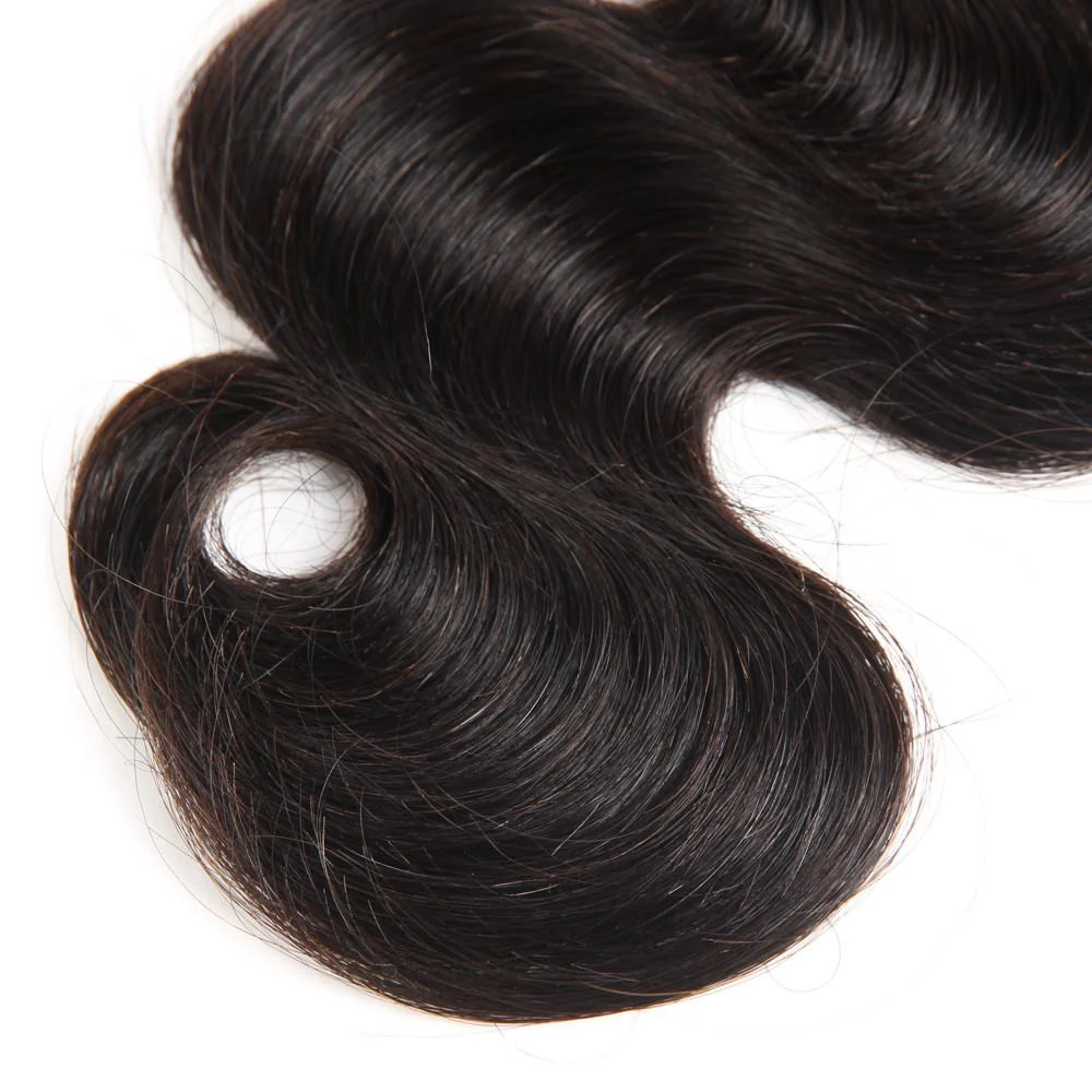 Amanda Body Wave 3 Bundles With 13*4 Frontal Weave Natural Color Peruvian 100% Remi Human Hair Sale - Image 6