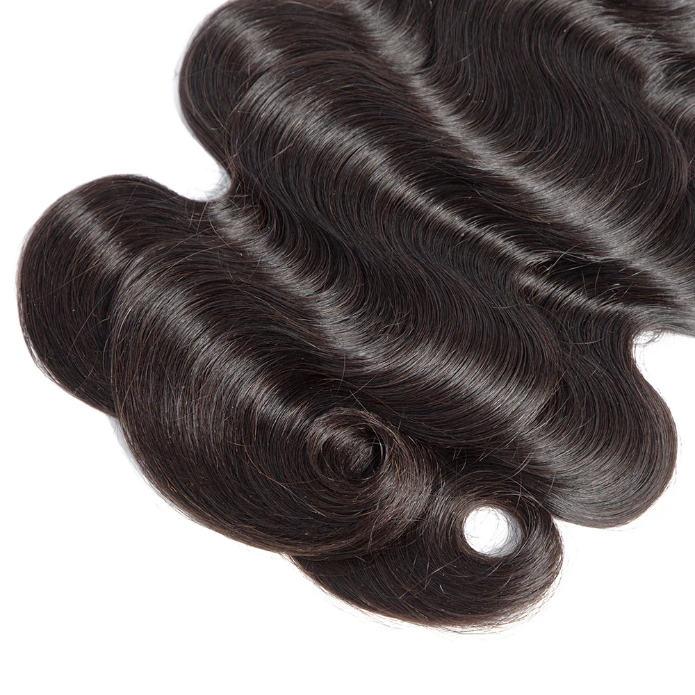 Amanda Hair Indian Body Wave 4 Bundles With 4*4 Lace Closure 9A Grade 100% Unprocessed Human Hair - Image 4