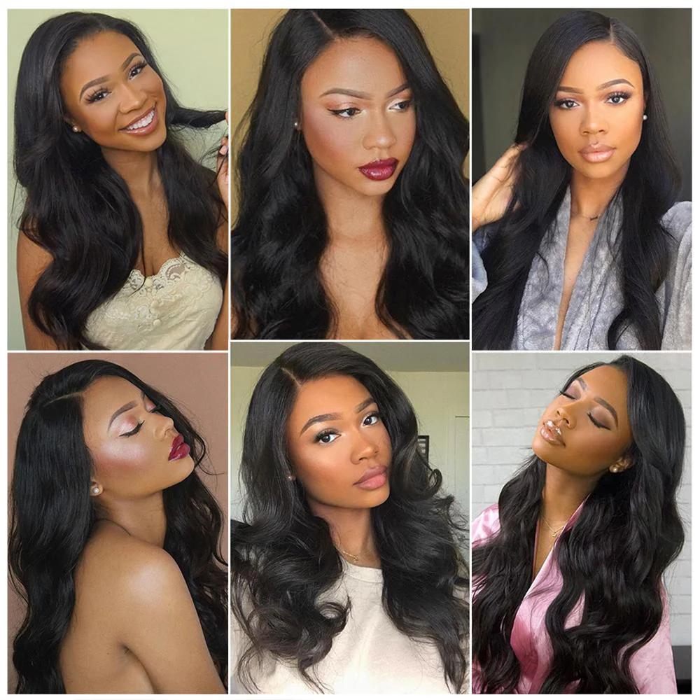 Amanda Hair Indian Body Wave 4 Bundles With 4*4 Lace Closure 9A Grade 100% Unprocessed Human Hair - Image 7