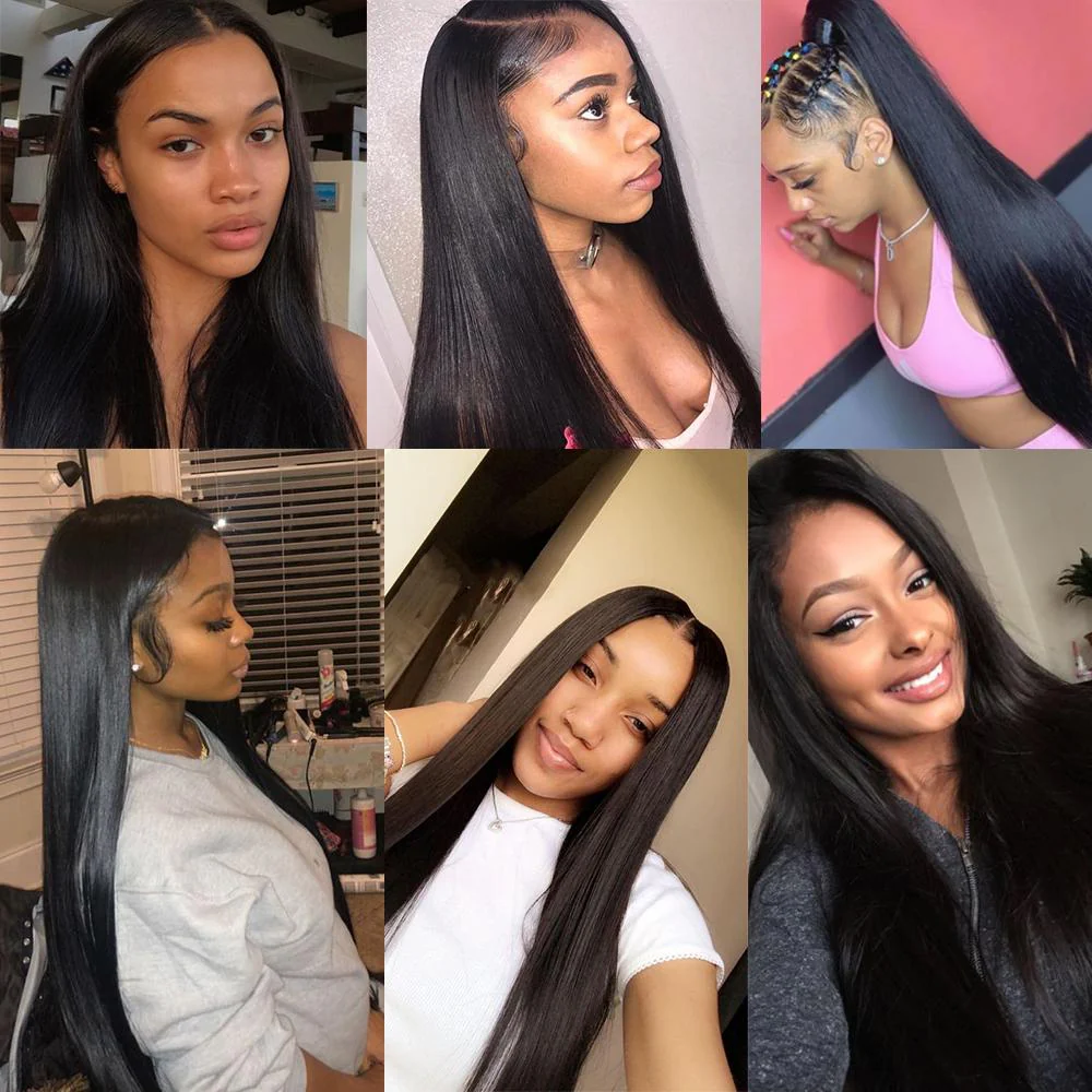 Amanda Peruvian Straight Hair 4 Bundles With 4*4 Lace Closure 9A Grade 100% Unprocessed Human Hair Hot Item - Image 9